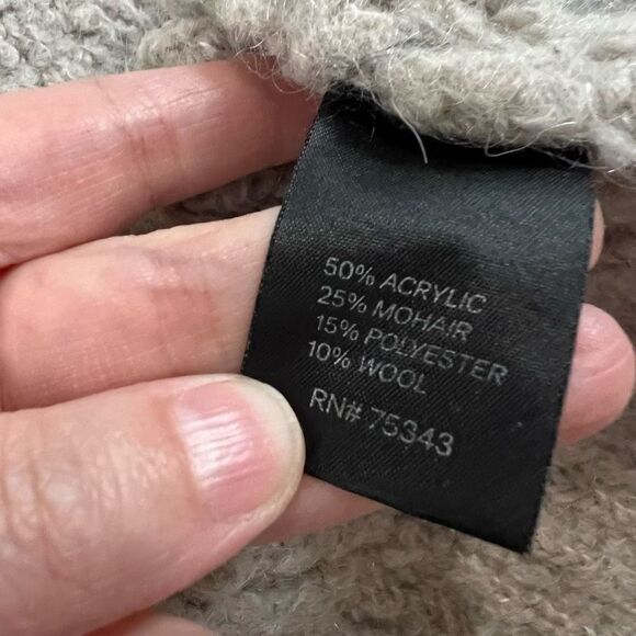 Silvia Novelli Mohair Blend Zip Up Sweater Medium - Picture 7 of 8